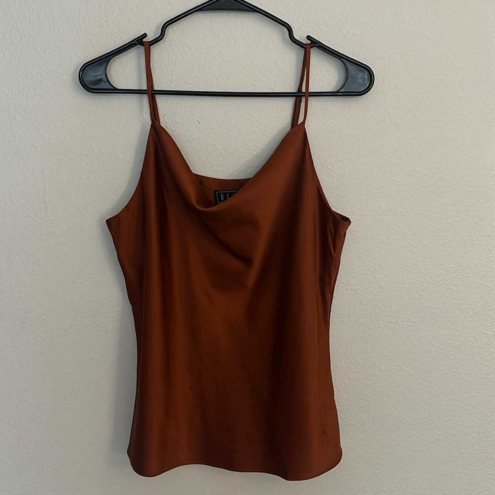 Spaghetti strap satin top